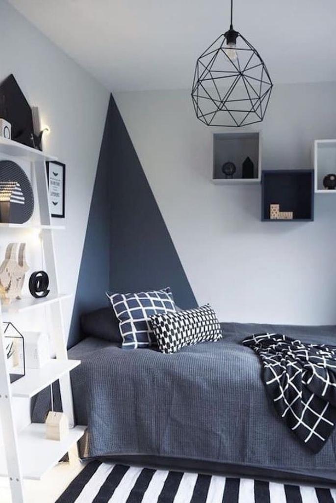 Geometric Monochrome Dorm Design