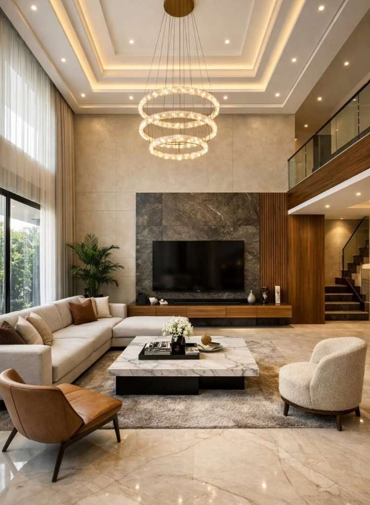 Layered Ceiling LED Glow