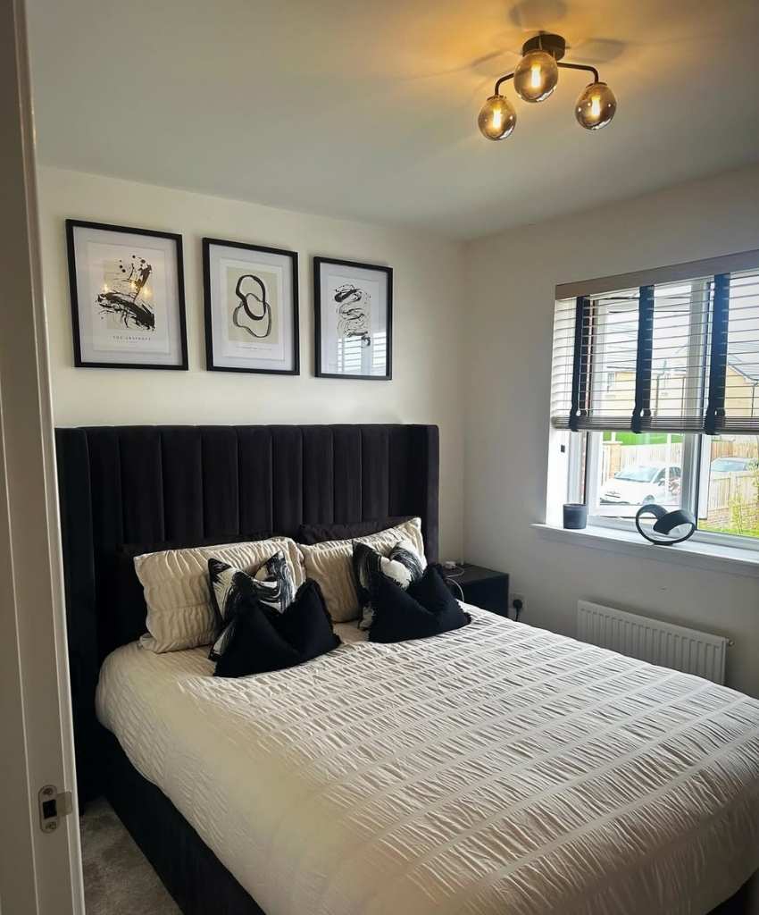 Minimalist Black and White Bedroom