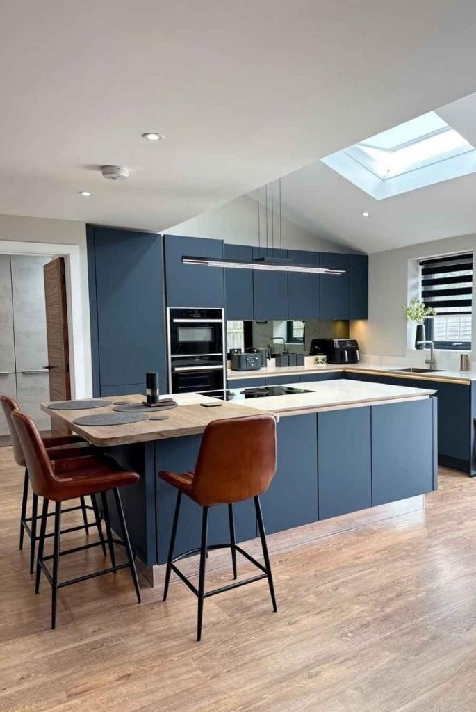 Modern Navy Blue Kitchen