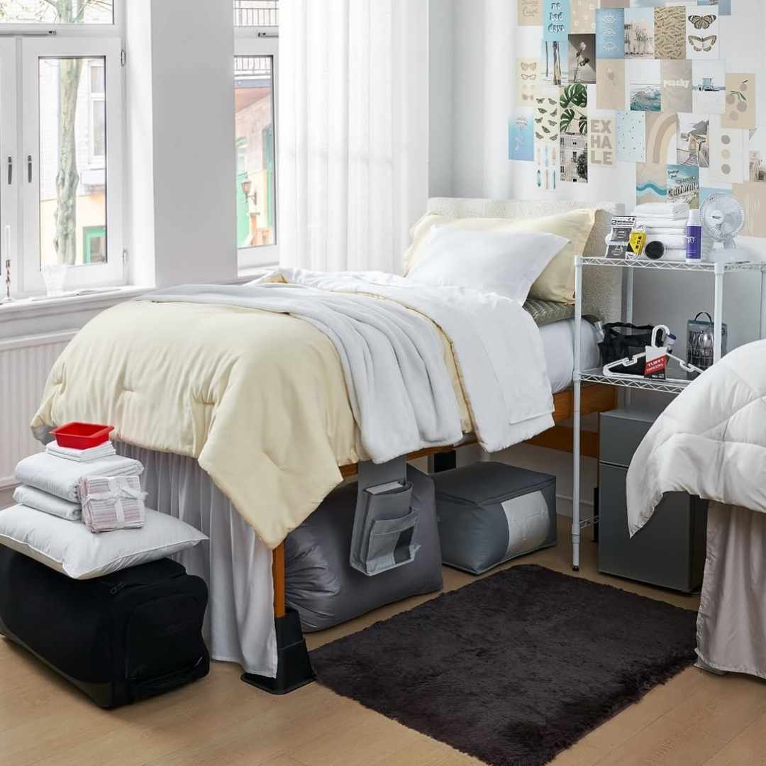 Organized Bright Dorm Corner
