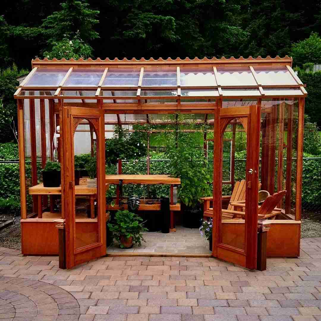 Rustic Charm Cedar Greenhouse