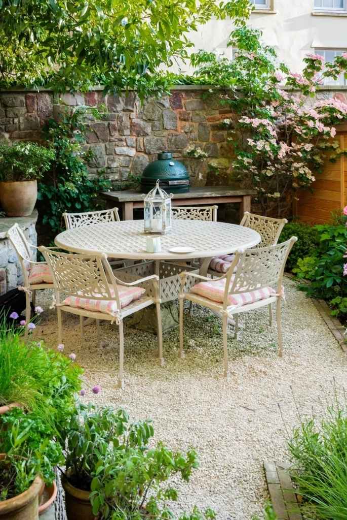 Rustic Patio Dining Corner