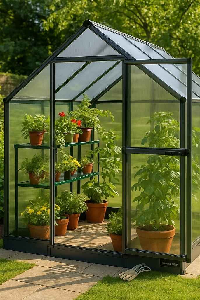 Sleek Glass Mini Greenhouse