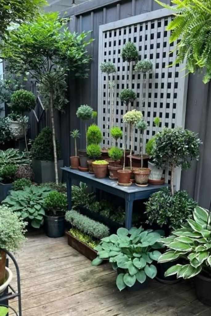 Structured Green Corner