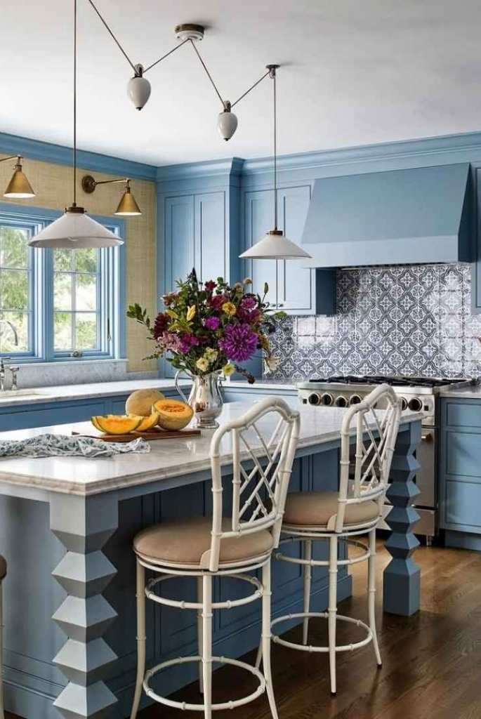 Vintage Blue Kitchen