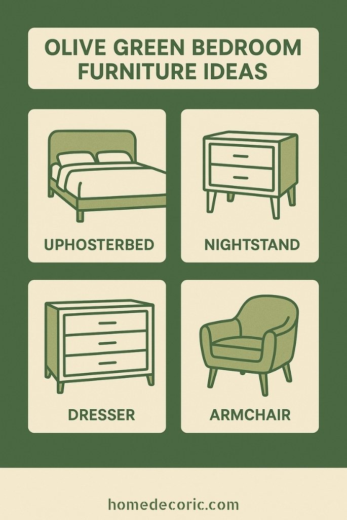 olive green bedroom ideas