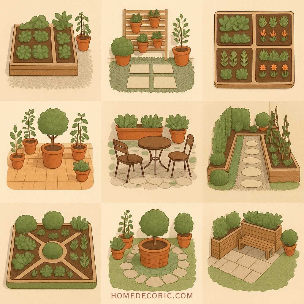small garden layout