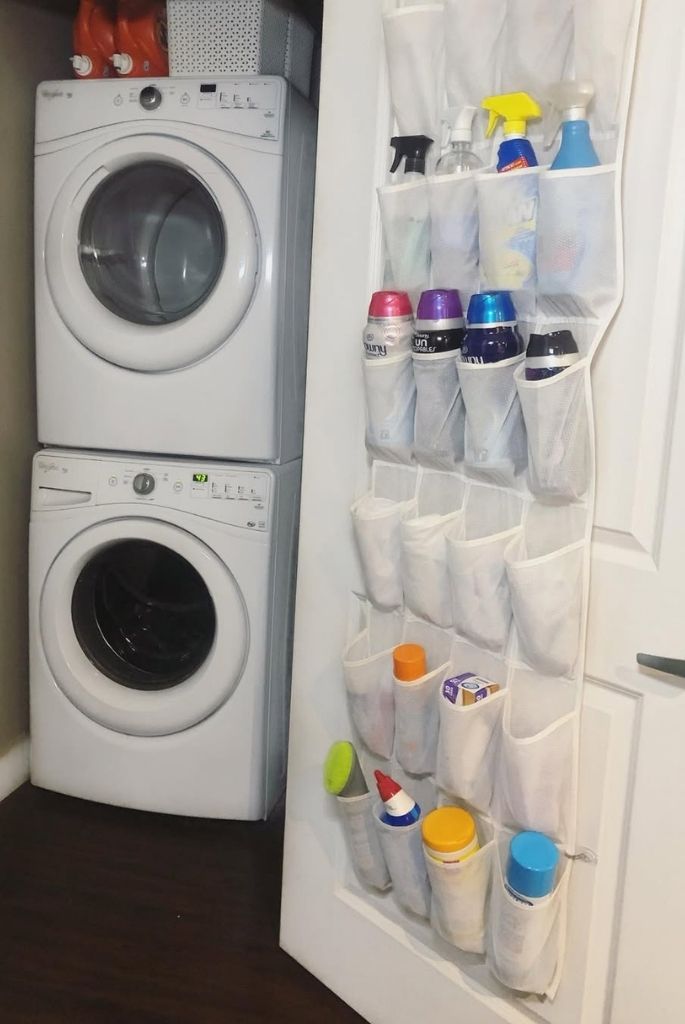Over the Door Laundry Organizer Hack