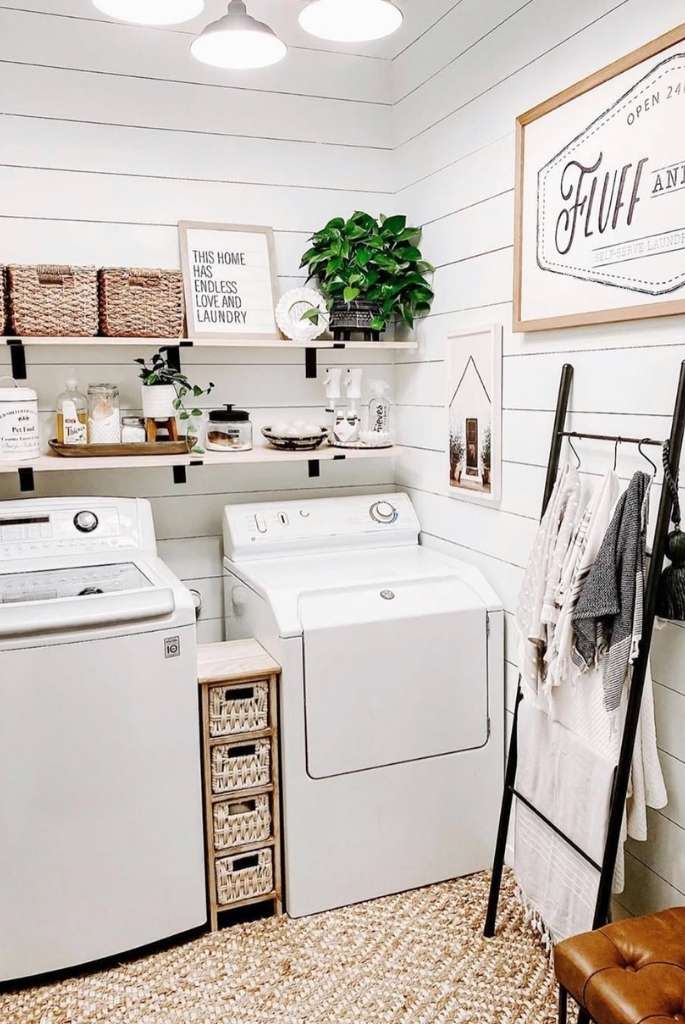 Farmhouse Laundry Corner
