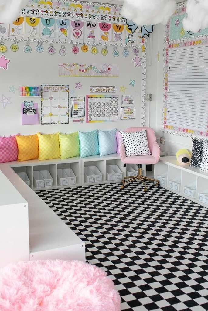 Rainbow Calendar & Learning Wall