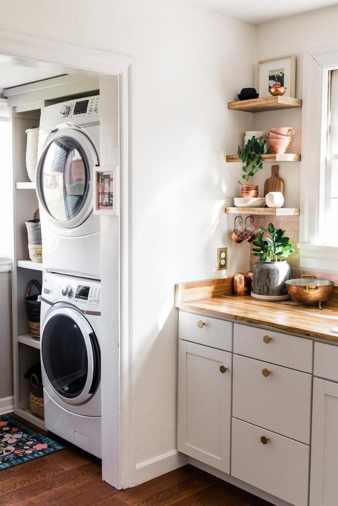 Bright & Functional Laundry Pantry Combo