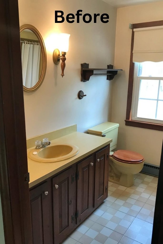 Before bath renovation