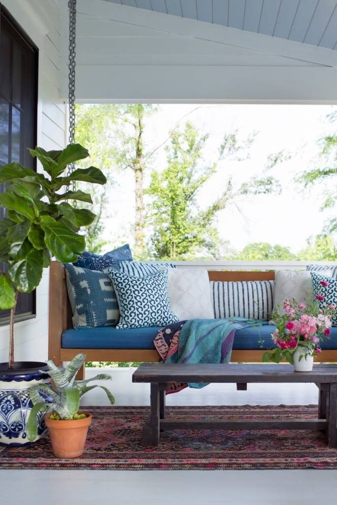 Boho Porch Swing Corner
