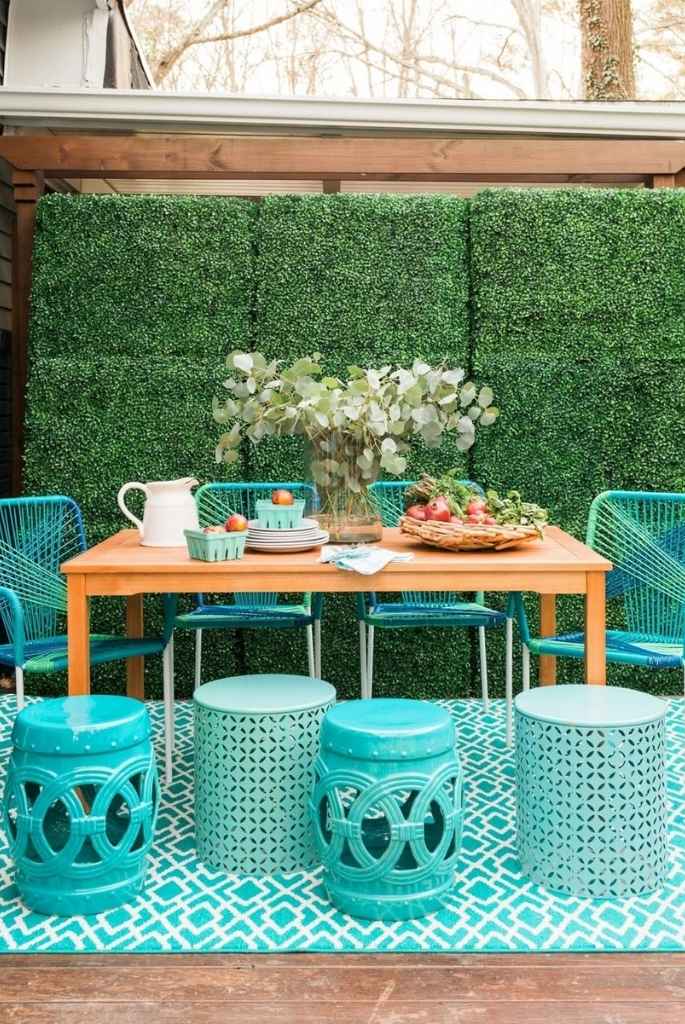 Bold Backyard Brunch Nook