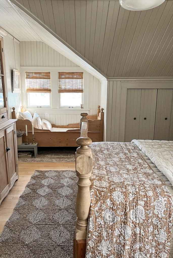 Cozy Neutral Twin Nook Setup