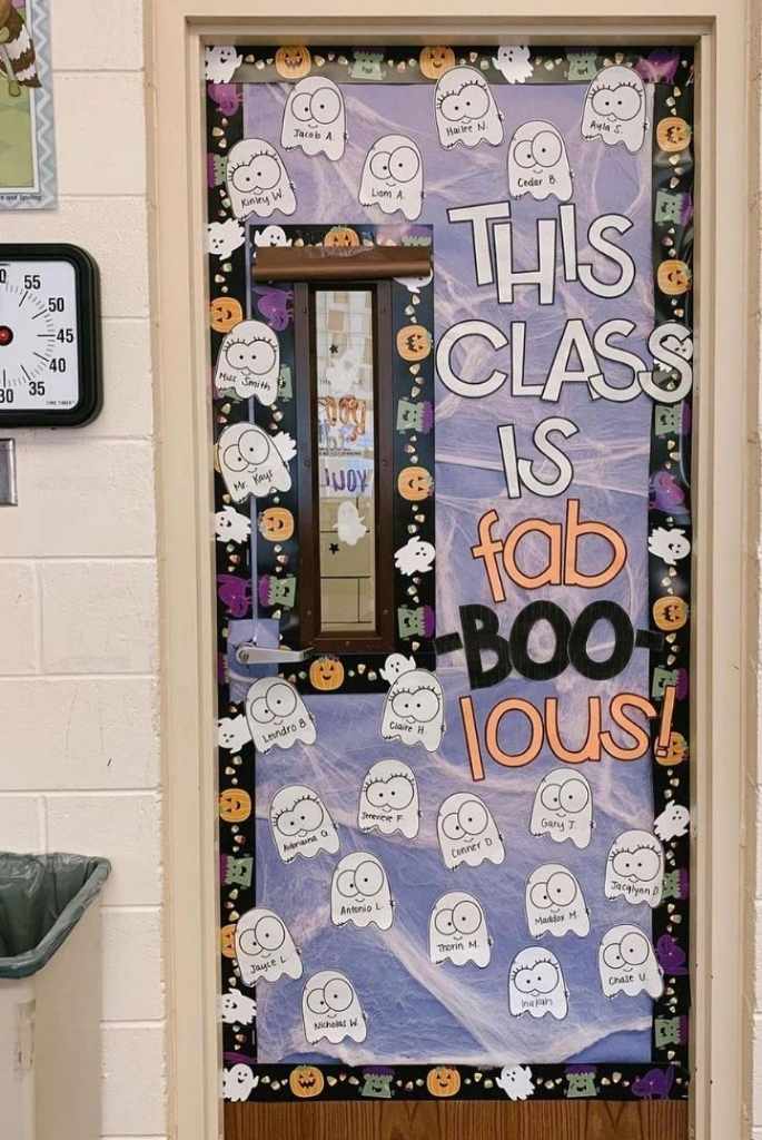 Fab-BOO-lous Classroom Door Decor