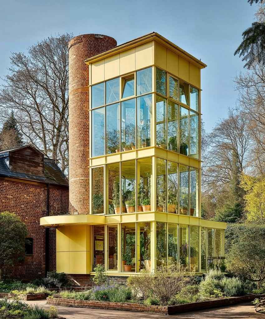 Golden Glass Garden Tower