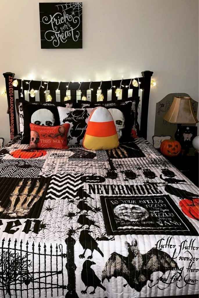 Gothic Grunge Halloween Bedspread
