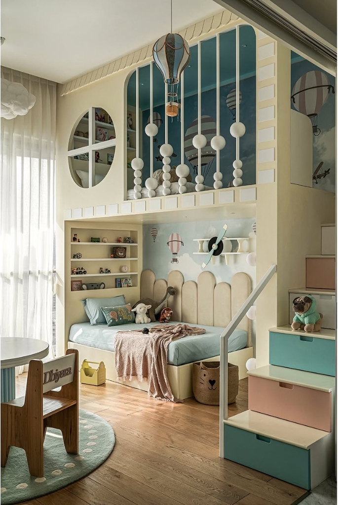 Hot Air Balloon Loft Bed Adventure Set