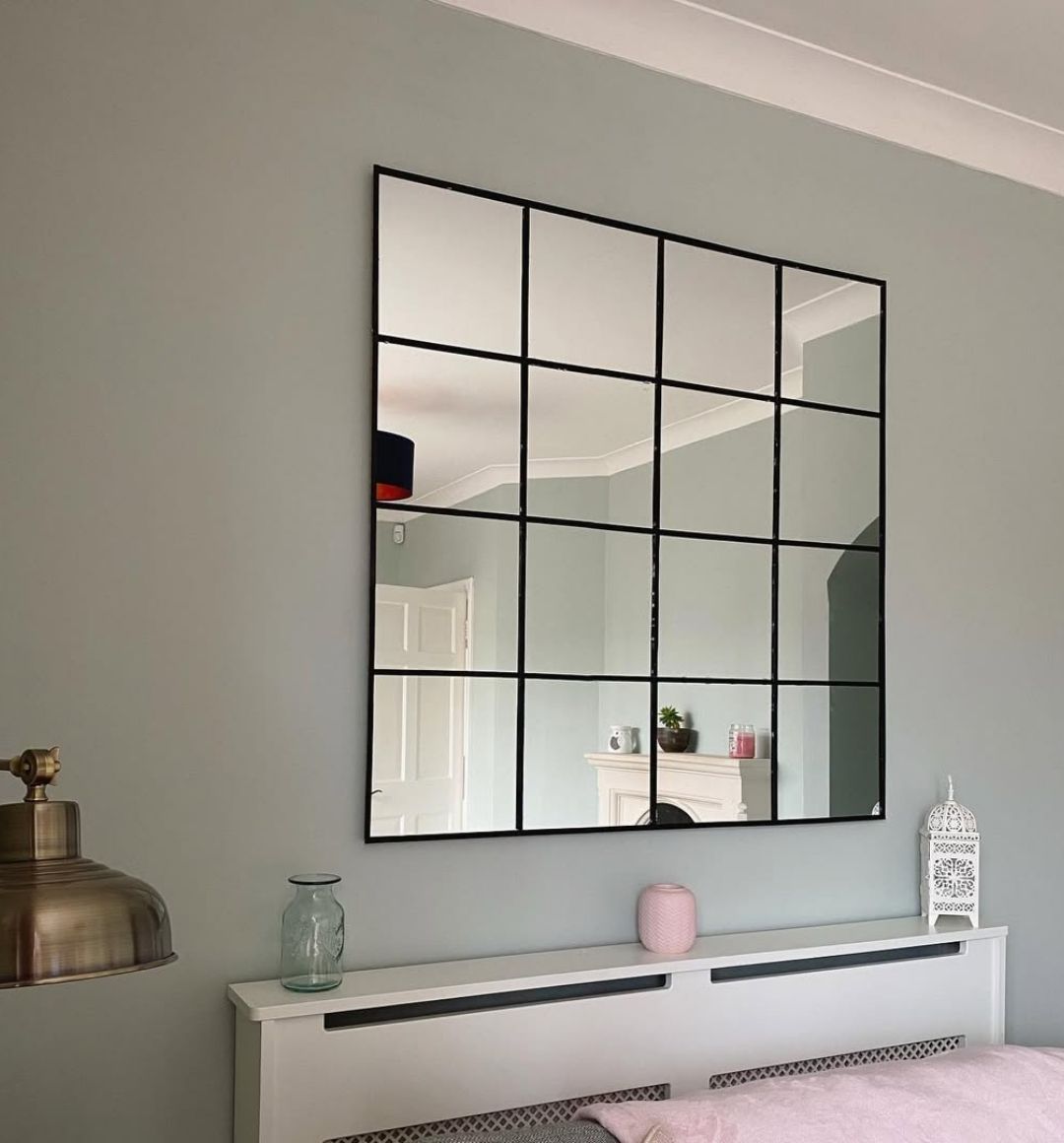 Industrial Grid Mirror
