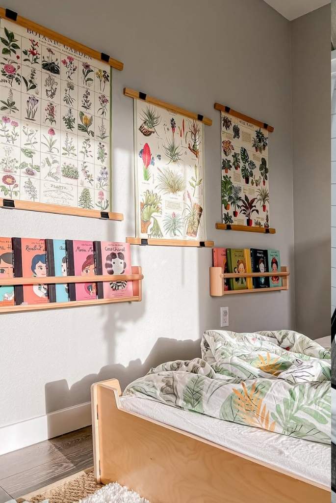 Little Library Wall in room
