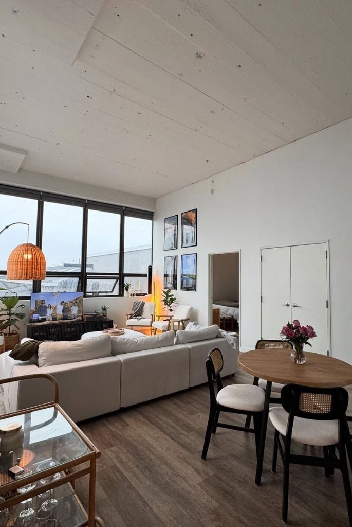 Minimal Loft Living with Warm Accents