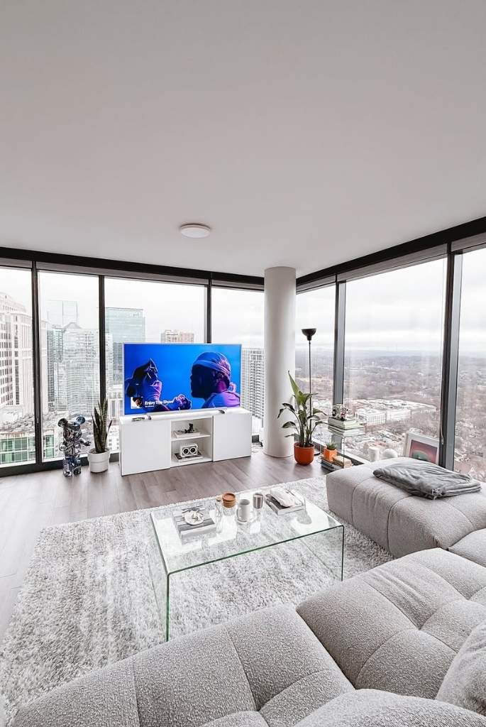 Minimalist High-Rise Living Room