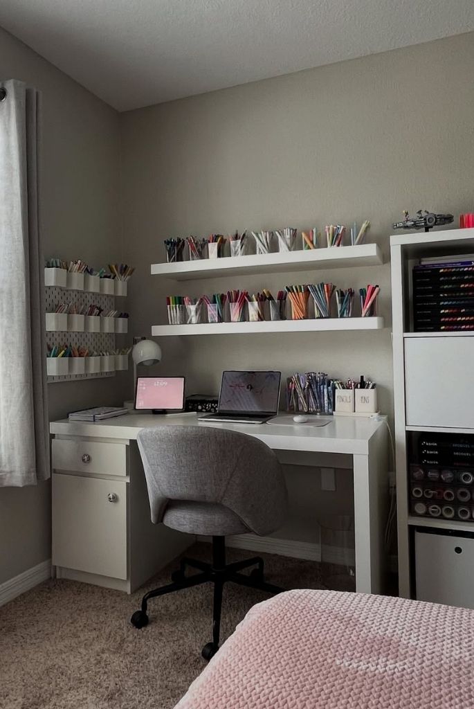 Neat and Colorful Workspace