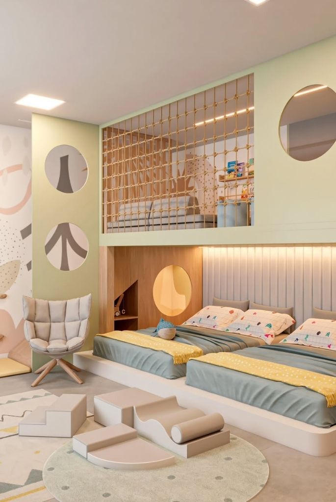 Pastel Play & Sleep Duo Bed Loft
