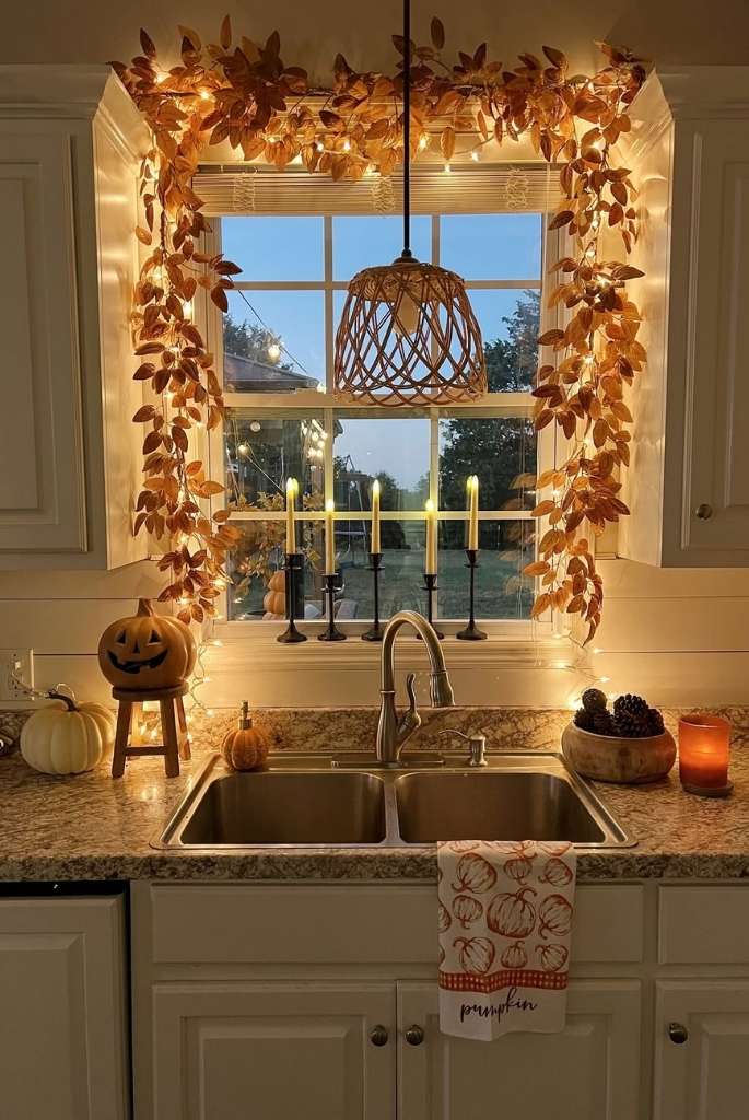 Pumpkin Glow Kitchen Nook