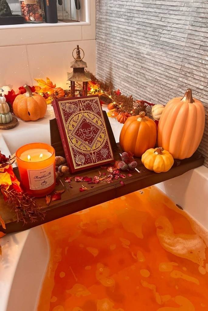 Pumpkin Spice Potion Bath Setup