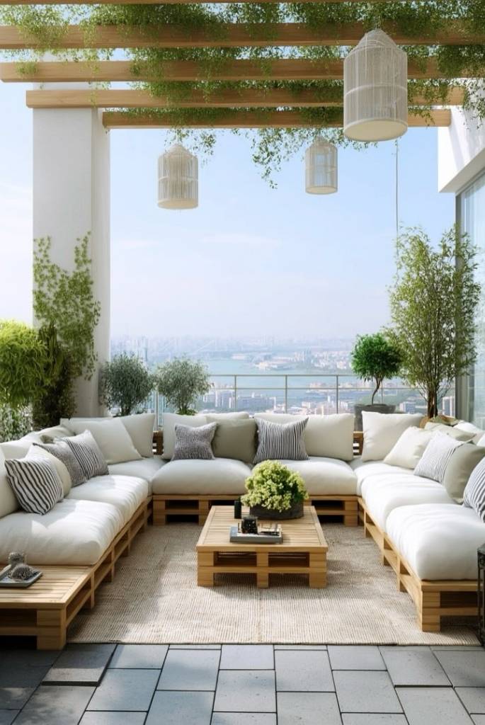 Rooftop Pergola Lounge