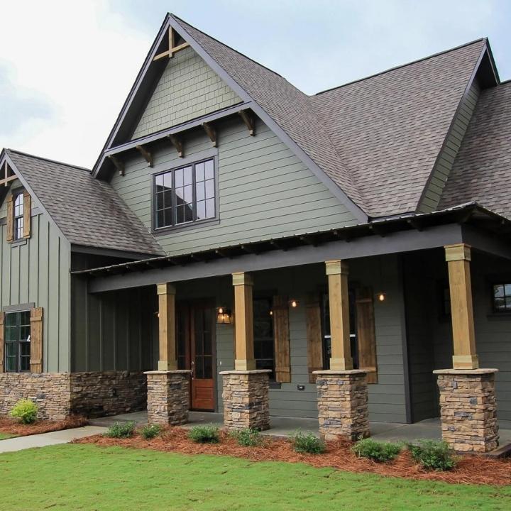 Sage Green and Natural Stone
