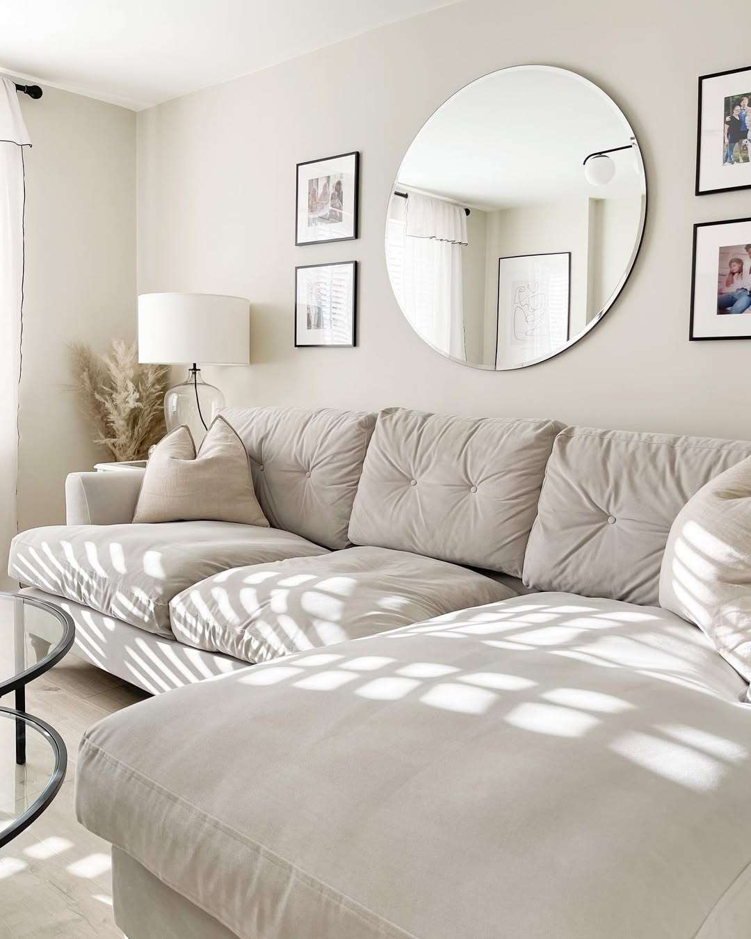 Scandi Round Wall Mirror