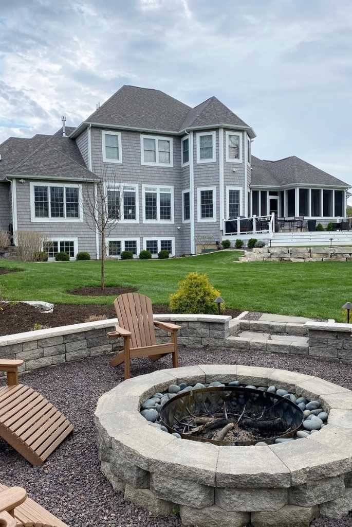 Slate Gray and White Trim Combination