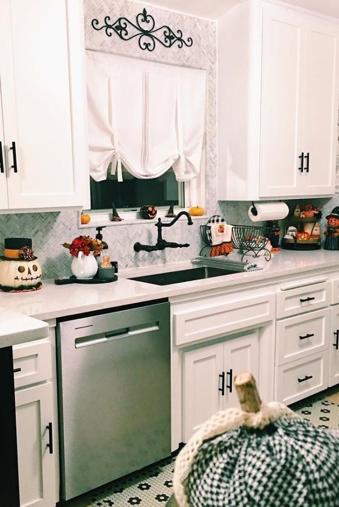Subtle Halloween Sink Decor