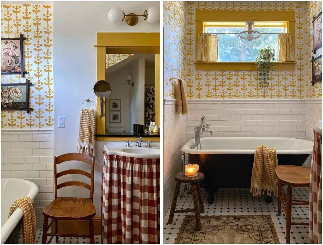 Sunshine Farmhouse Cottage Bathroom