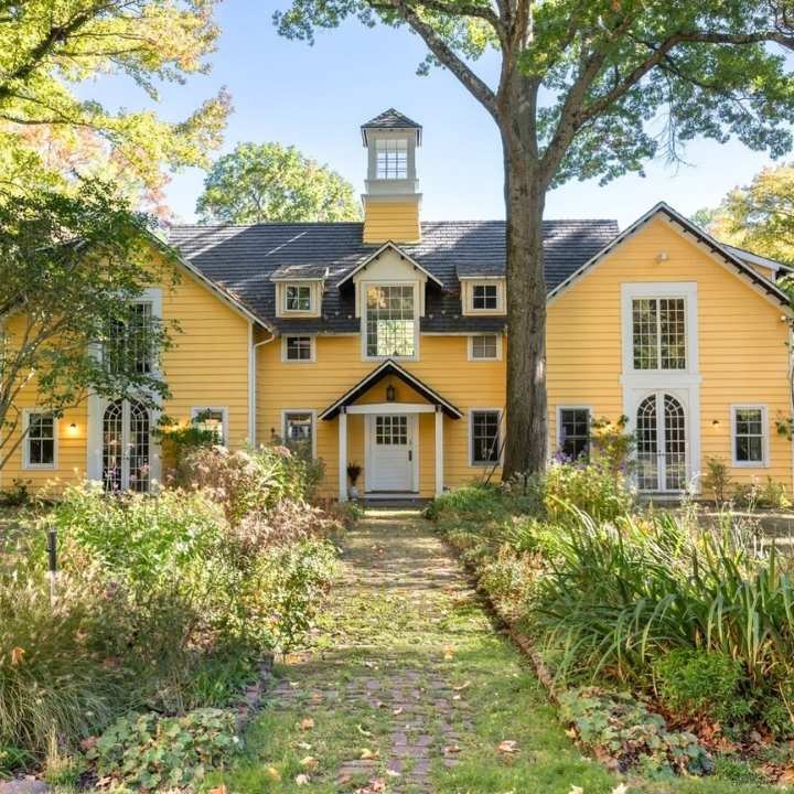 Sunshine Yellow and White Trim