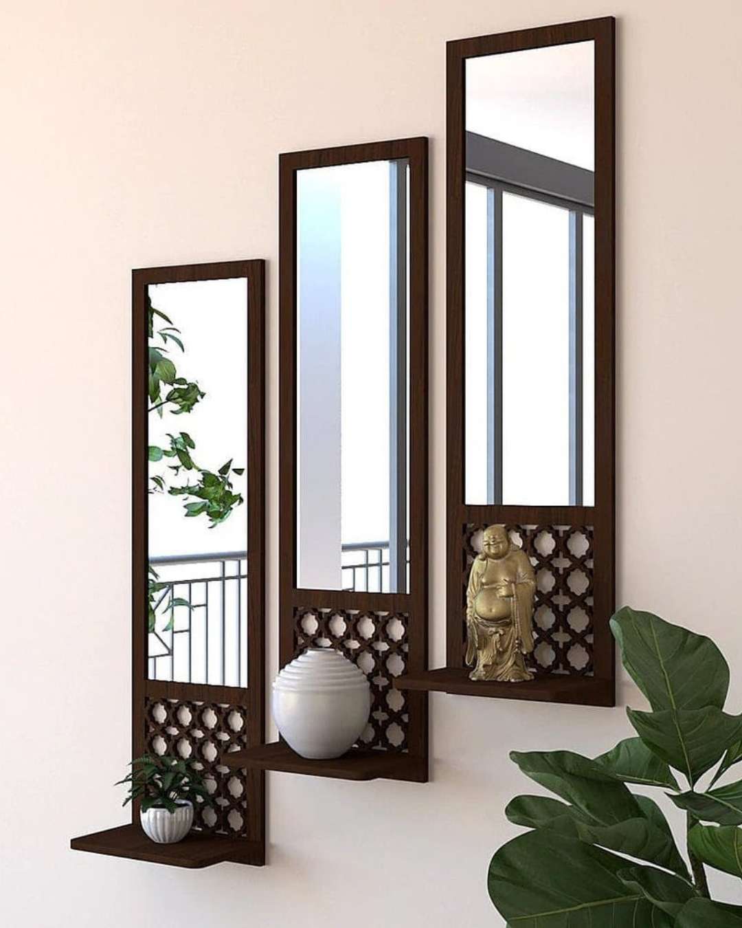 Triple Vertical Mirror
