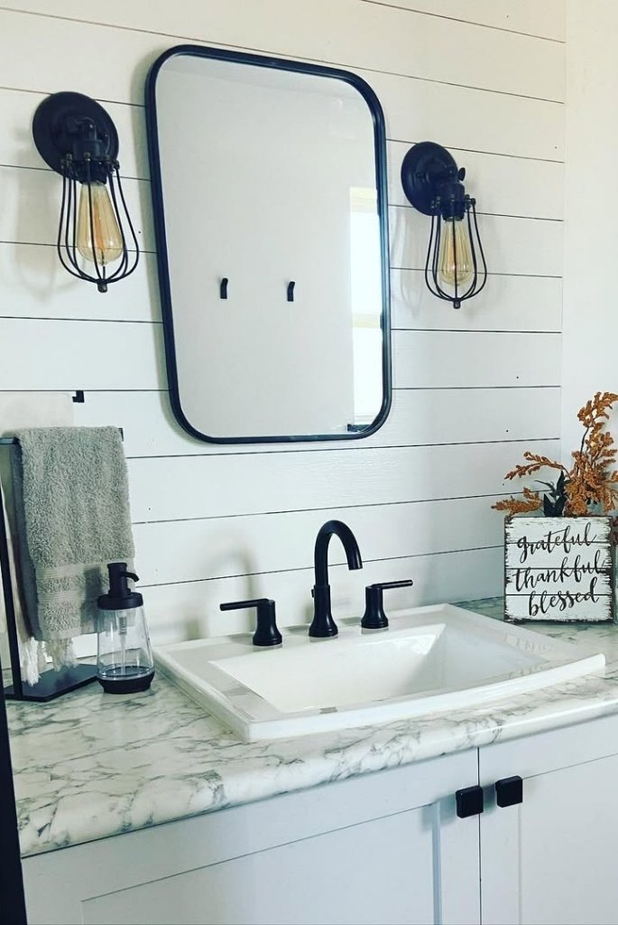 Vanity with Industrial Charm