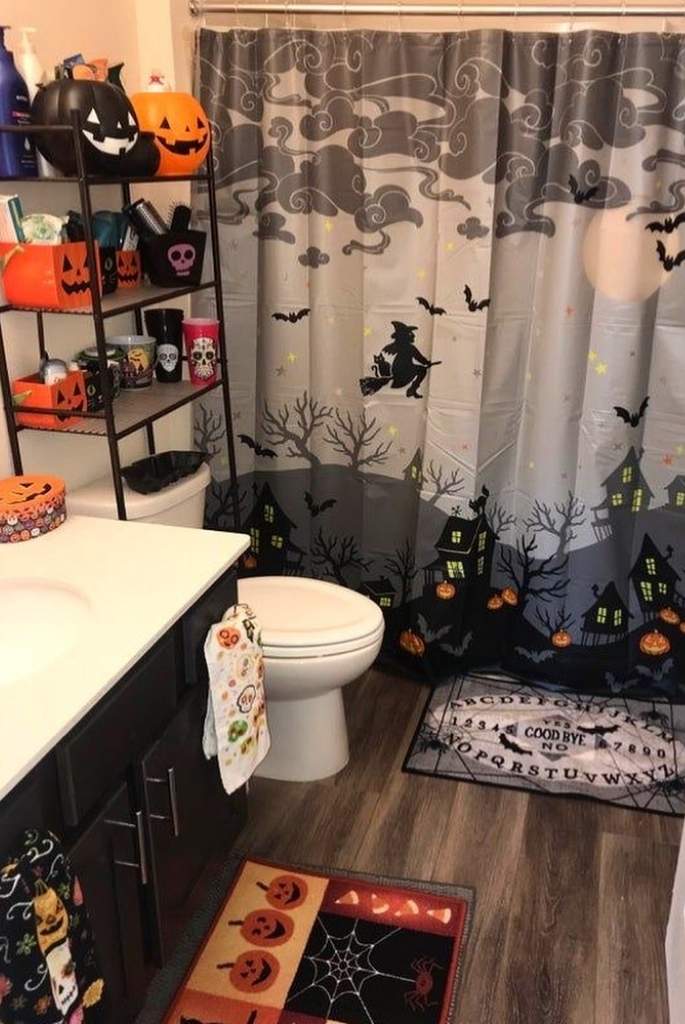 Witchy Nightfall Bathroom Scene