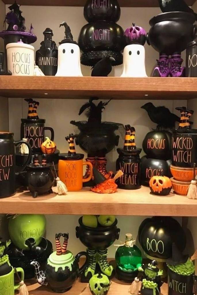 Witchy Shelf Display