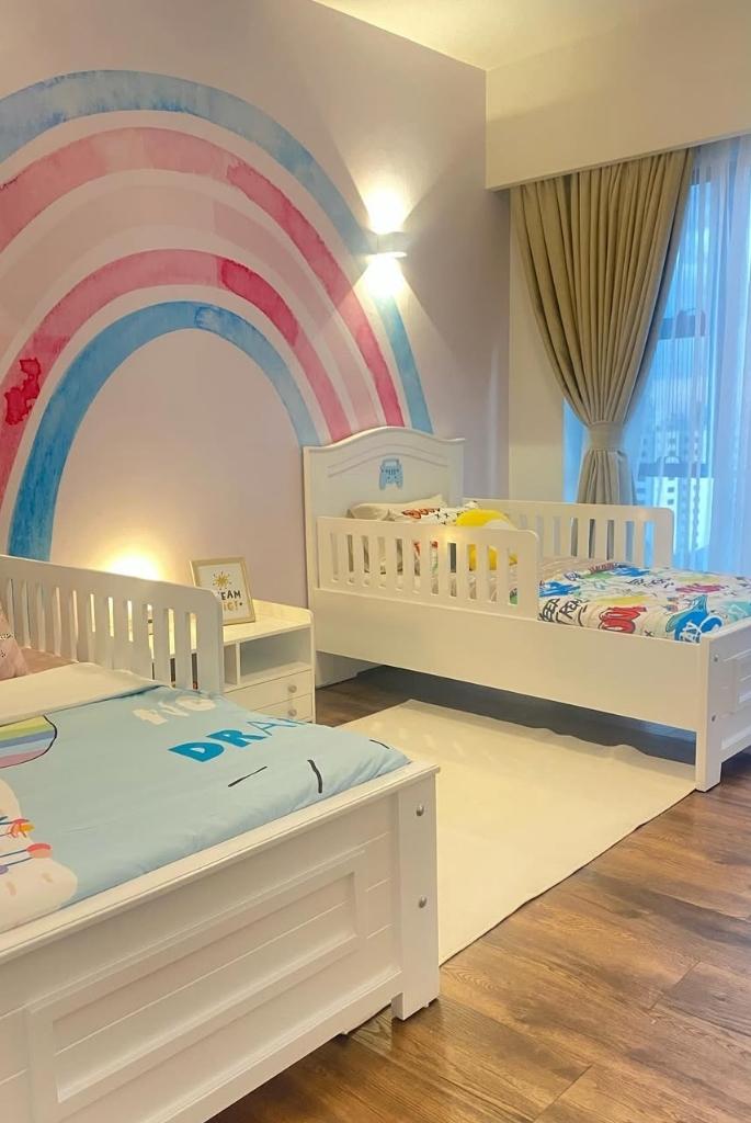 rainbow kids bedroom