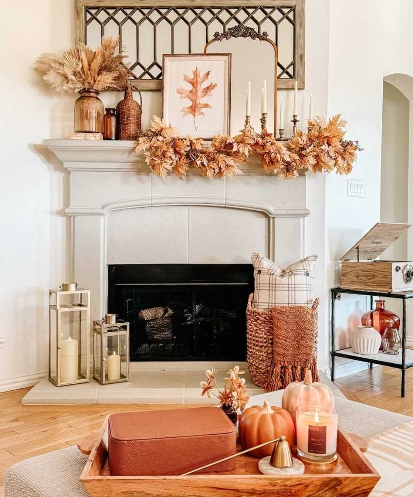 Autumn Fireplace Glow