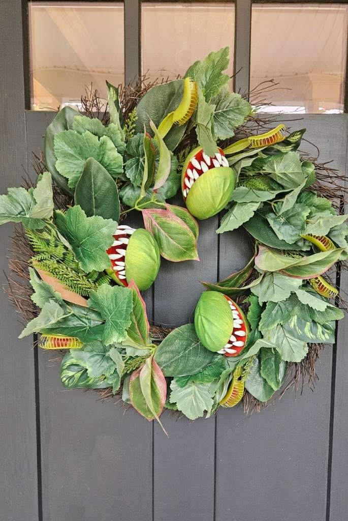 Carnivorous Creeper Halloween Wreath