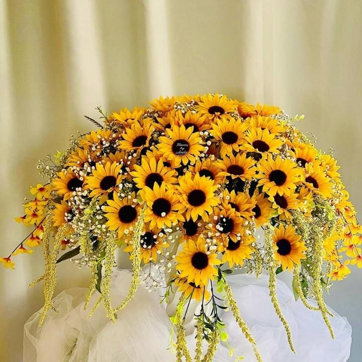 Cascading Sunflower Arrangement