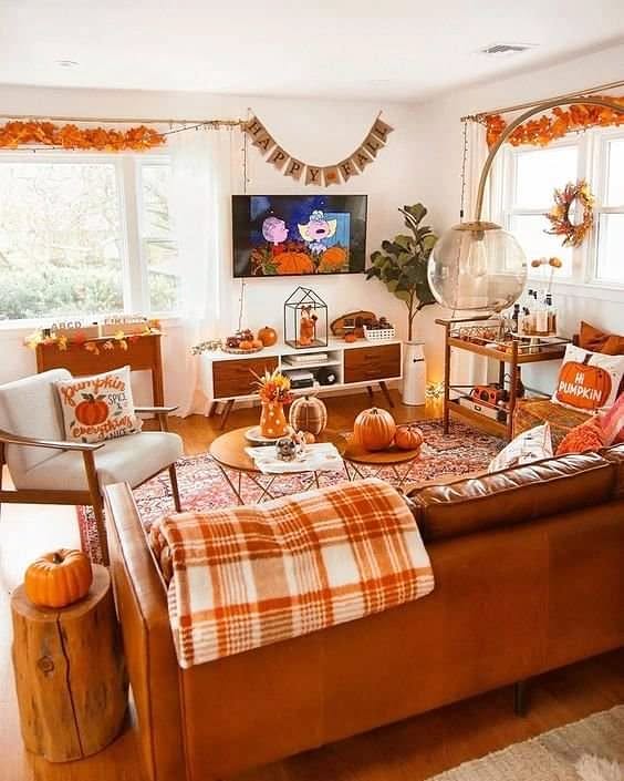 Fall-Inspired Living Room