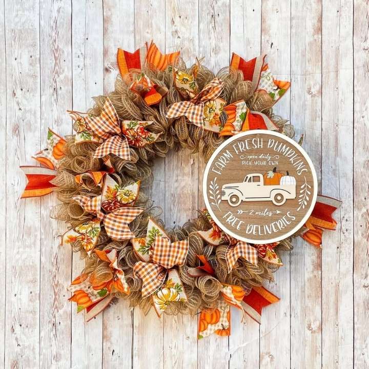 Farm Fresh Pumpkin Patch Wreath