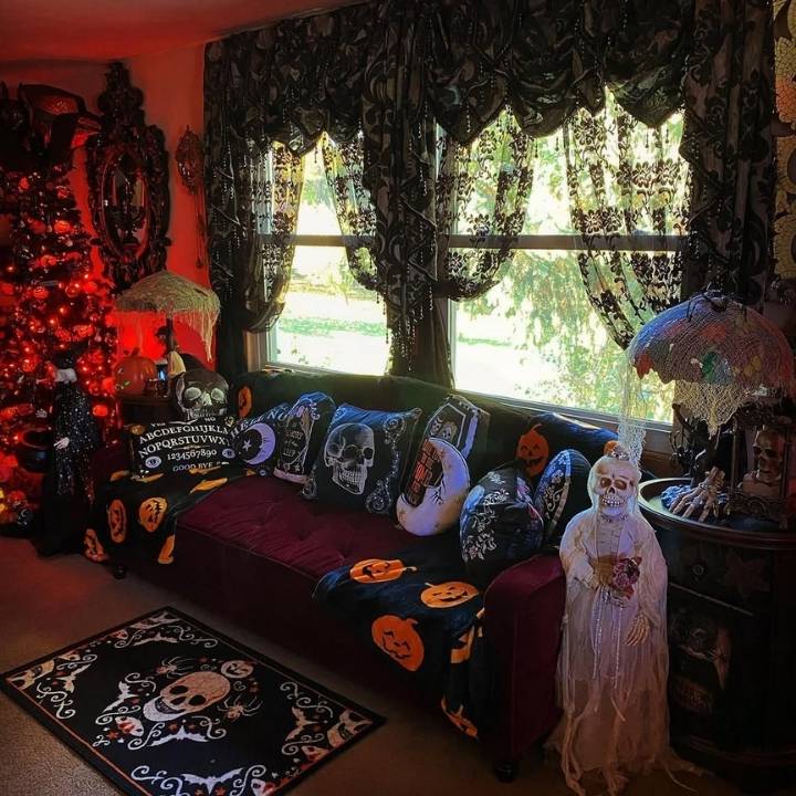 Gothic Halloween Living Room